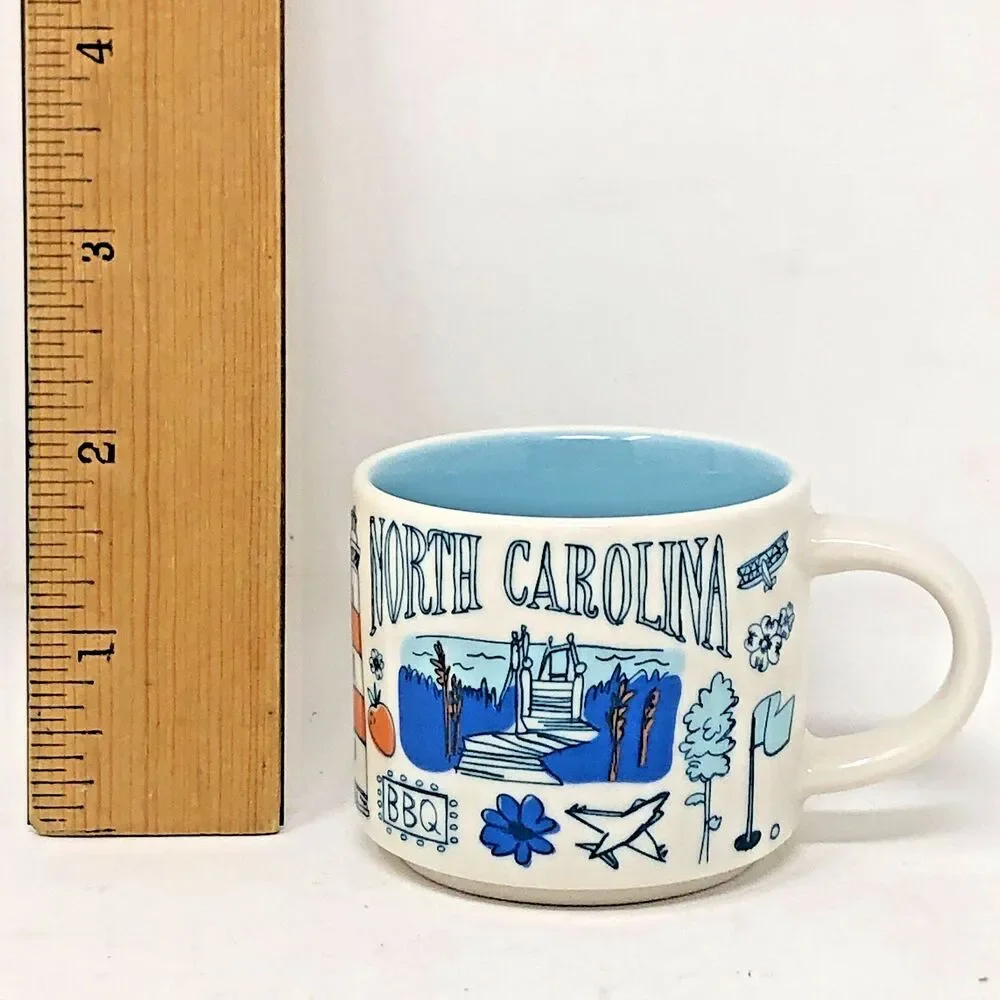 Starbucks NORTH CAROLINA Been There Series Mini Mug Ornament 2 Fl Oz Collectible